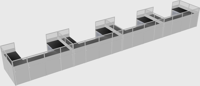 Cabine en u