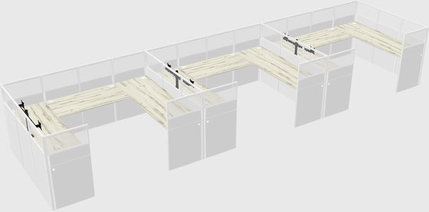 Cabine en u
