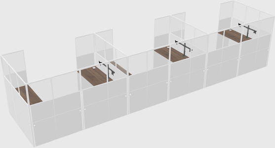 Cabine en u