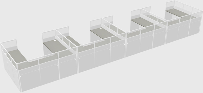 Cabine en u