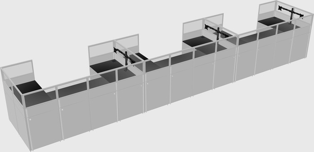 Cabine en u
