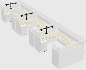 Cabine en u