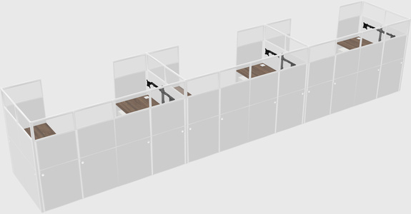 Cabine en u