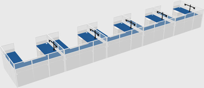 Cabine en u