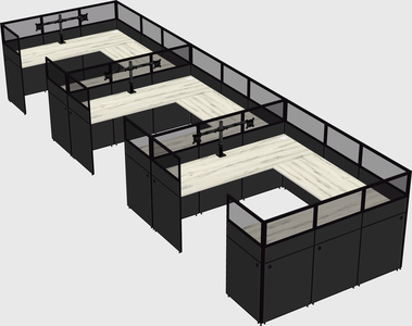 Cabine en u
