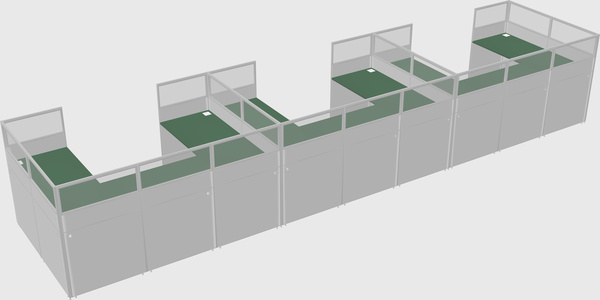 Cabine en u