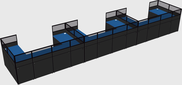 Cabine en u