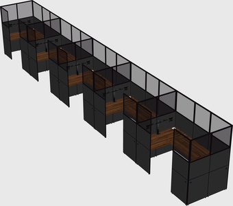 Cabine en u