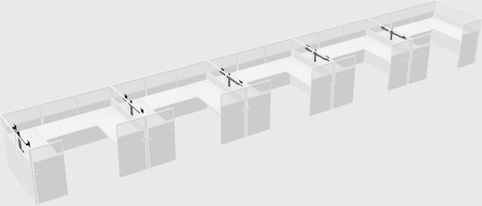 Cabine en u