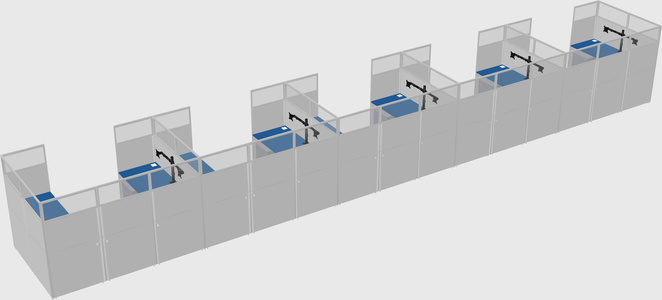 Cabine en u