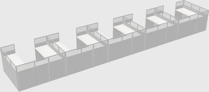 Cabine en u