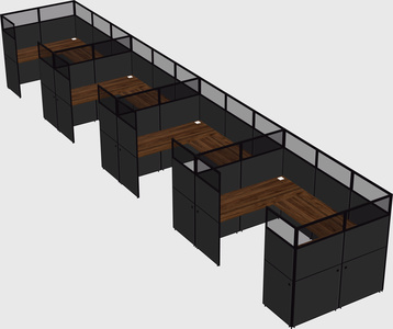 Cabine en u