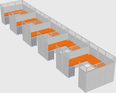 Cabine en u