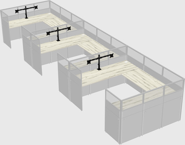 Cabine en u
