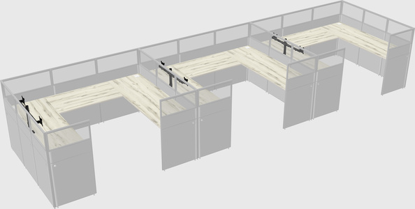 Cabine en u