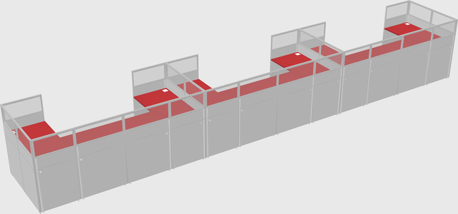 Cabine en u