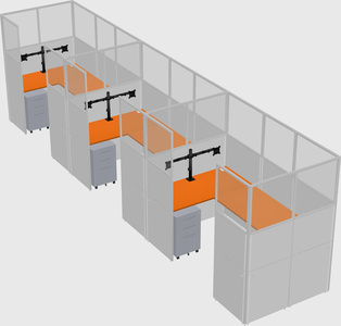 Cabine en u