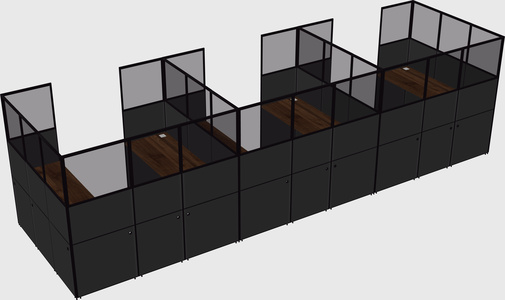 Cabine en u