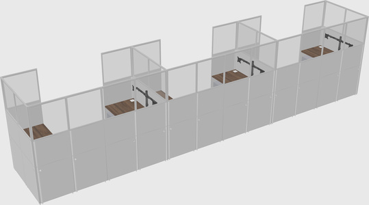 Cabine en u