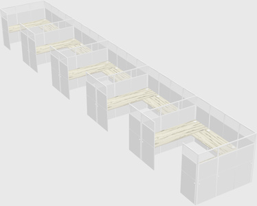 Cabine en u