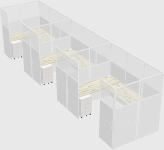 Cabine en u