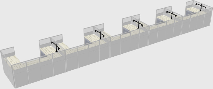 Cabine en u