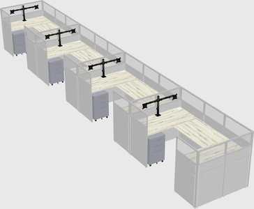 Cabine en u