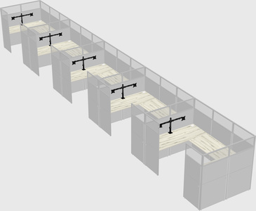 Cabine en u