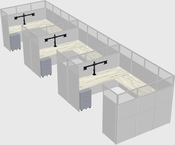 Cabine en u