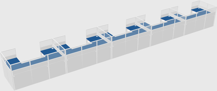 Cabine en u
