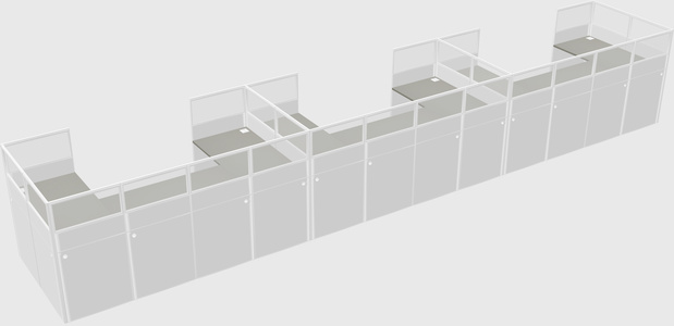 Cabine en u