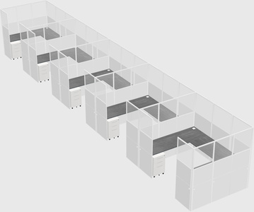 Cabine en u