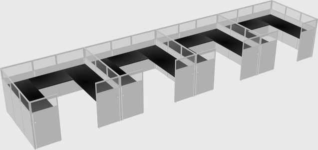 Cabine en u