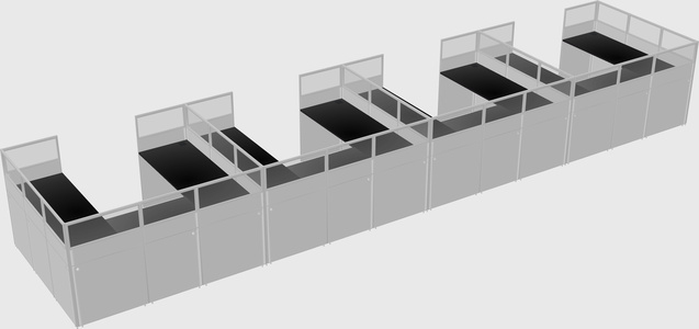 Cabine en u