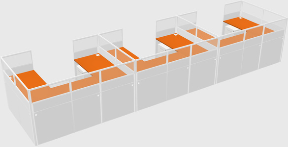 Cabine en u
