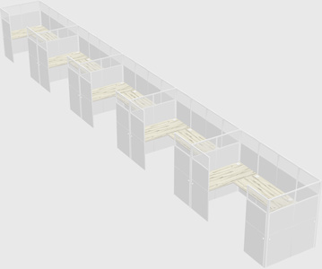 Cabine en u