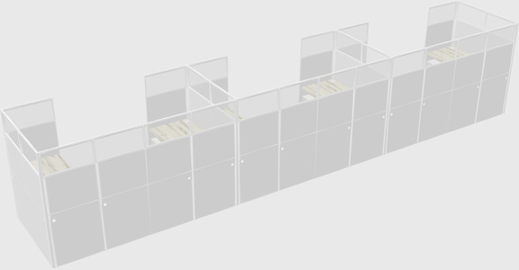 Cabine en u