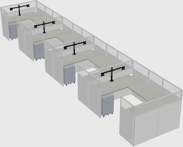 Cabine en u