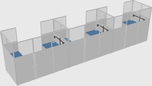 Cabine en u