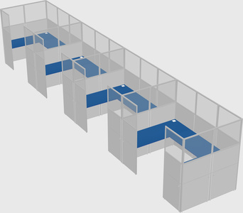 Cabine en u