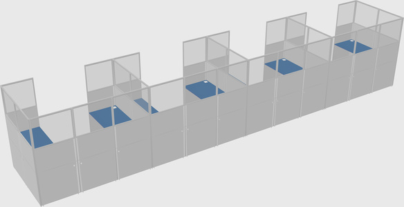 Cabine en u