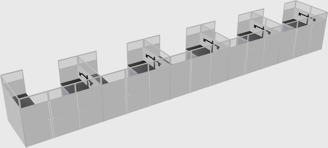 Cabine en u