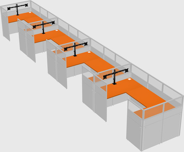 Cabine en u