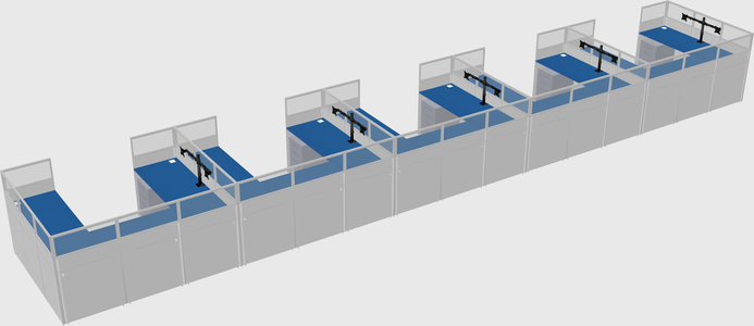 Cabine en u