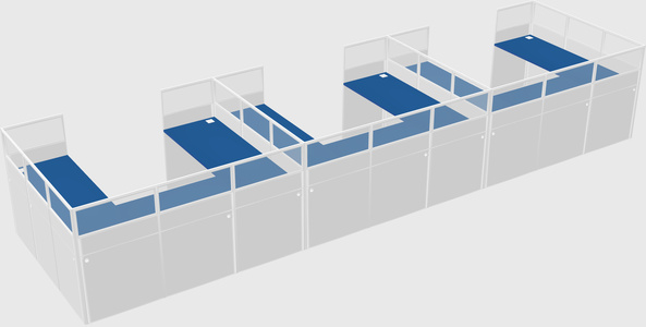 Cabine en u