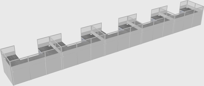 Cabine en u