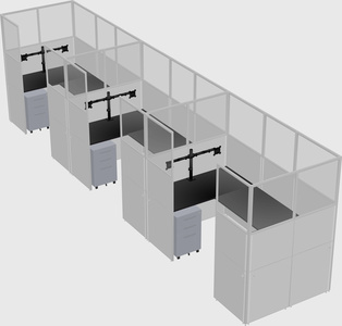 Cabine en u