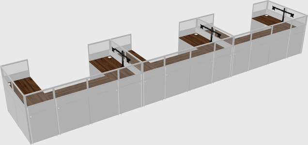 Cabine en u