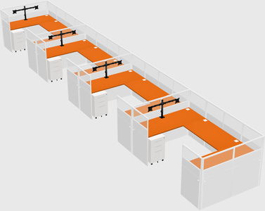 Cabine en u
