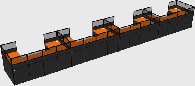 Cabine en u